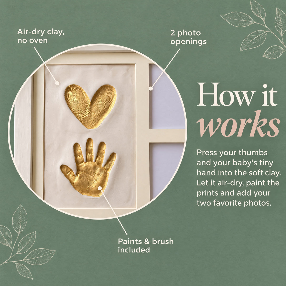 How the EverHands keepsake frame works